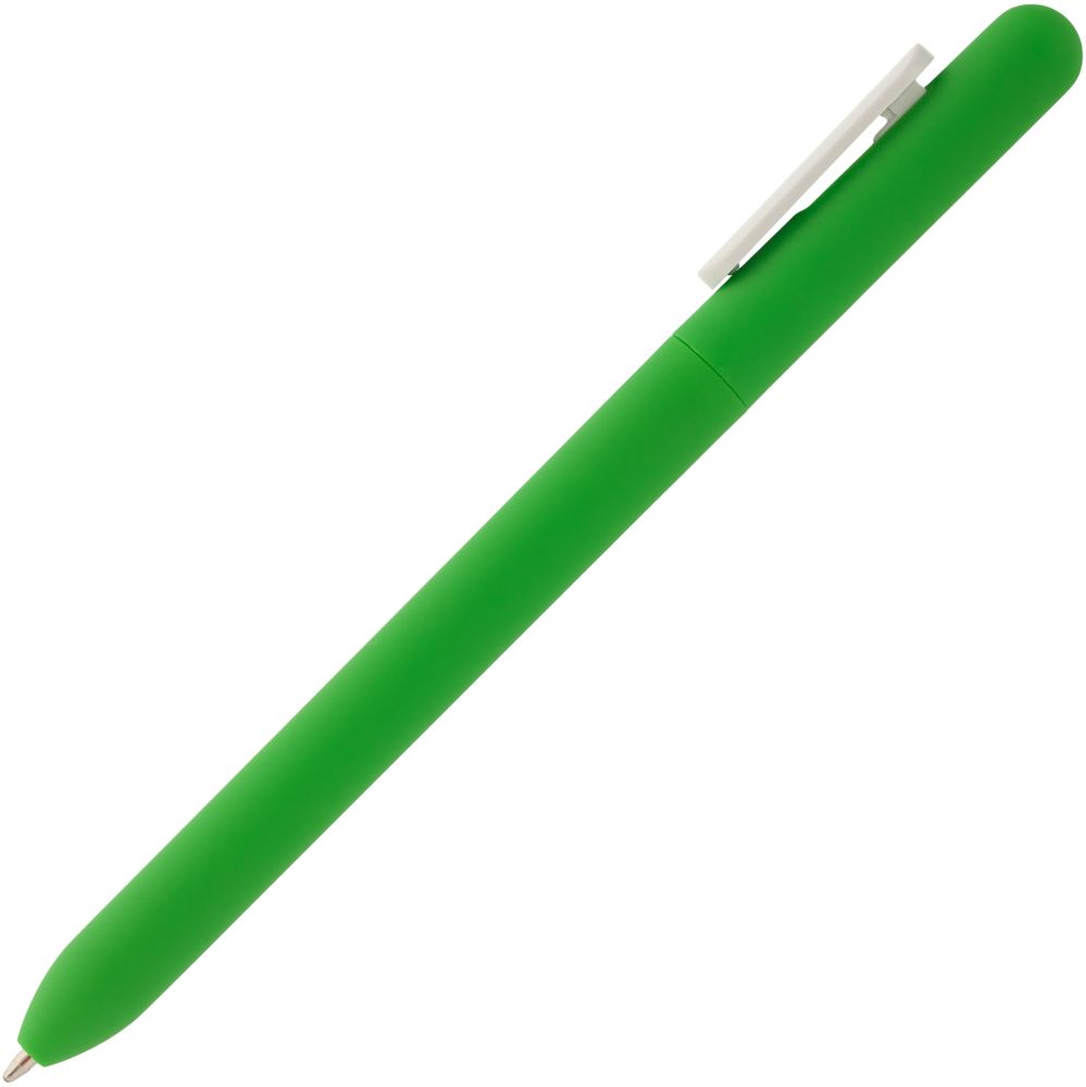 Ручка шариковая Swiper Soft Touch, зеленая с белым Ручка шариковая Swiper Soft Touch, зеленая с белым