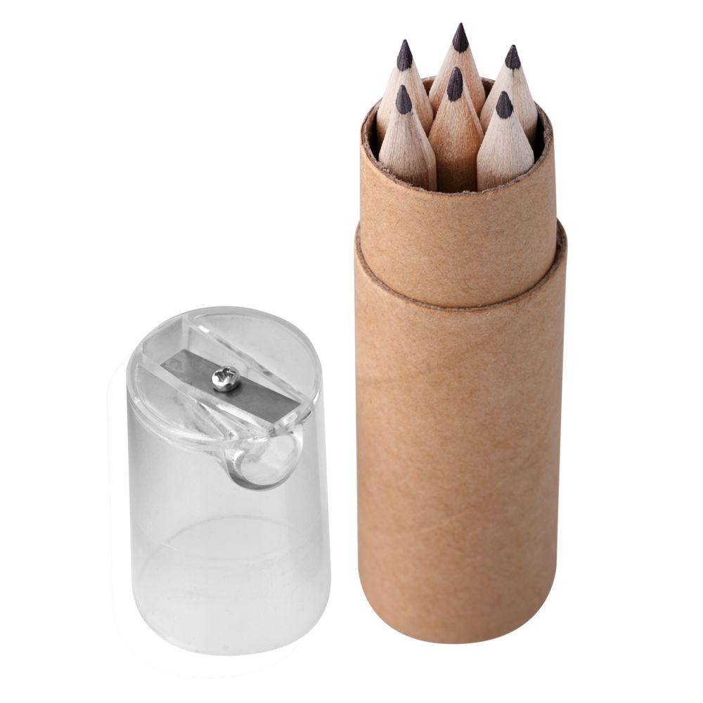 Набор карандашей Pencilvania Office с точилкой, прозрачный Набор карандашей Pencilvania Office с точилкой, прозрачный