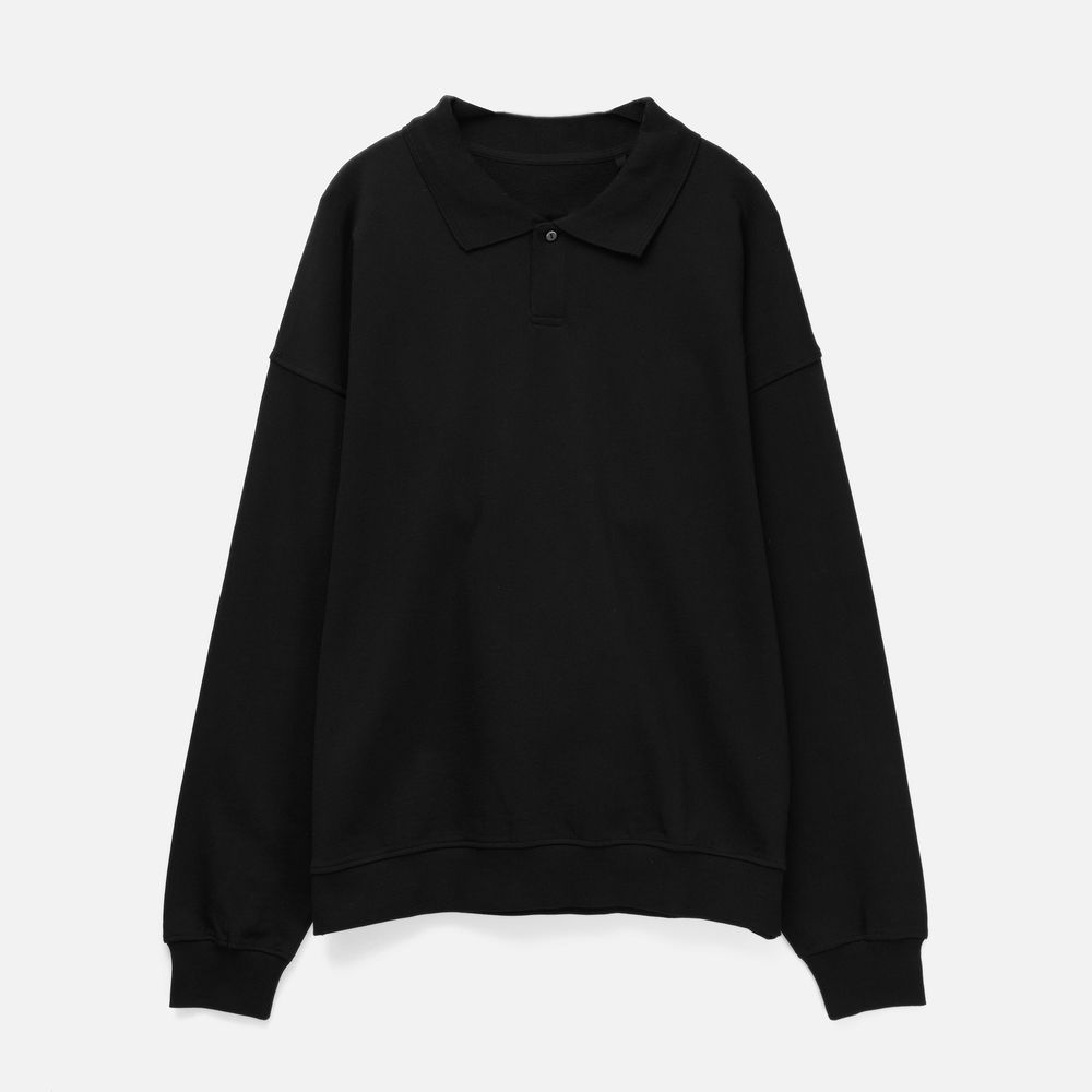 Свитшот оверсайз унисекс S6, черный