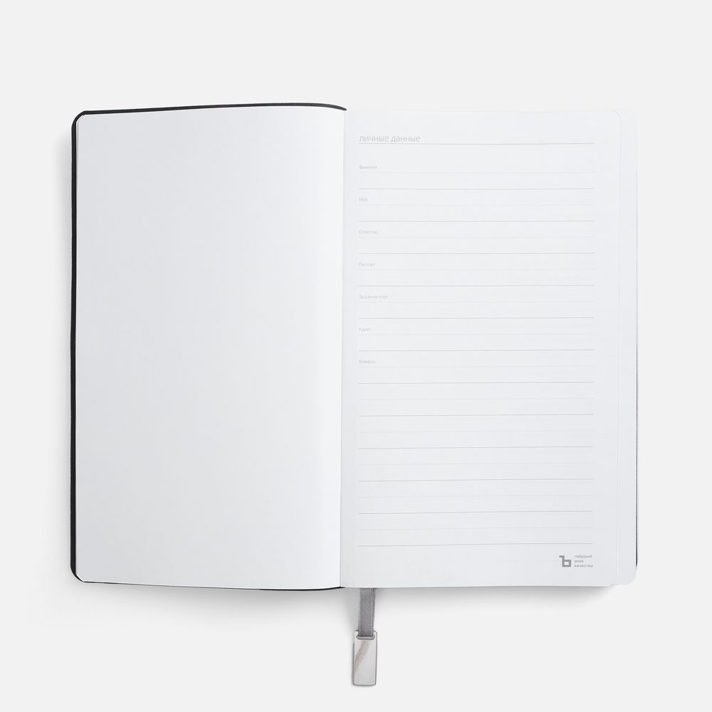 Ежедневник Petrus, недатированный, голубой