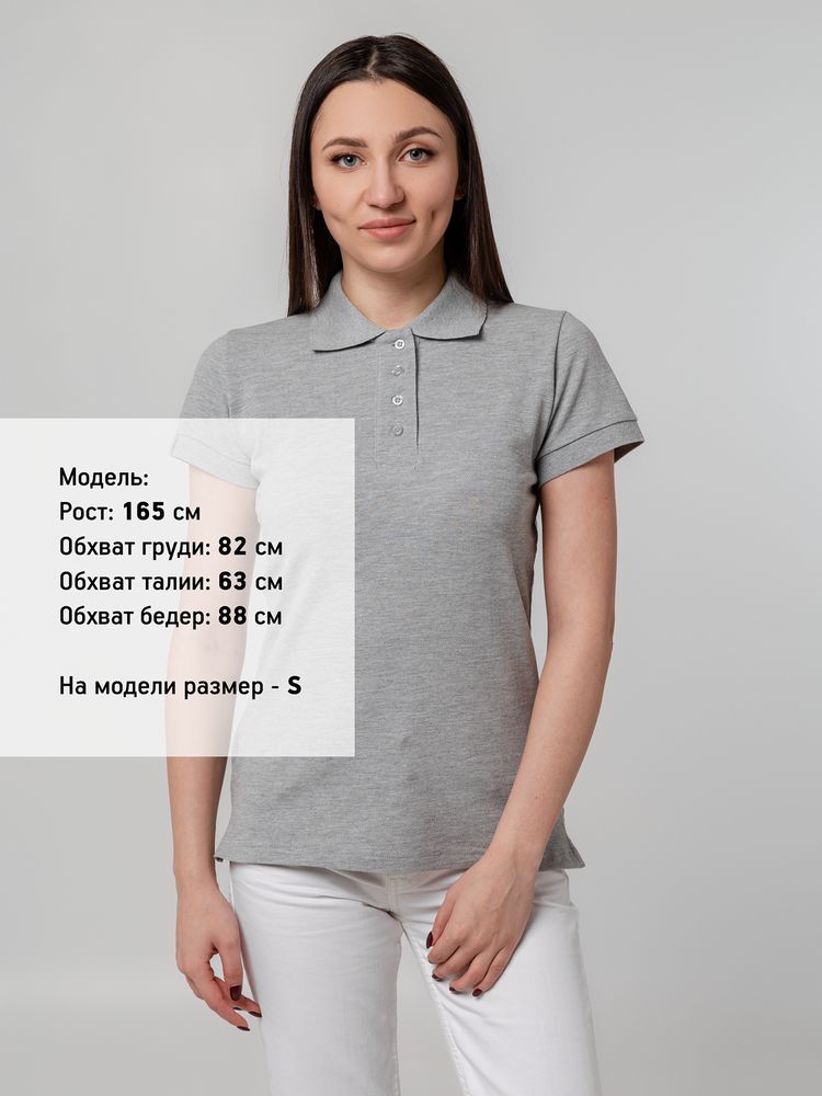 Рубашка поло женская Virma Premium Lady, серый меланж Рубашка поло женская Virma Premium Lady, серый меланж
