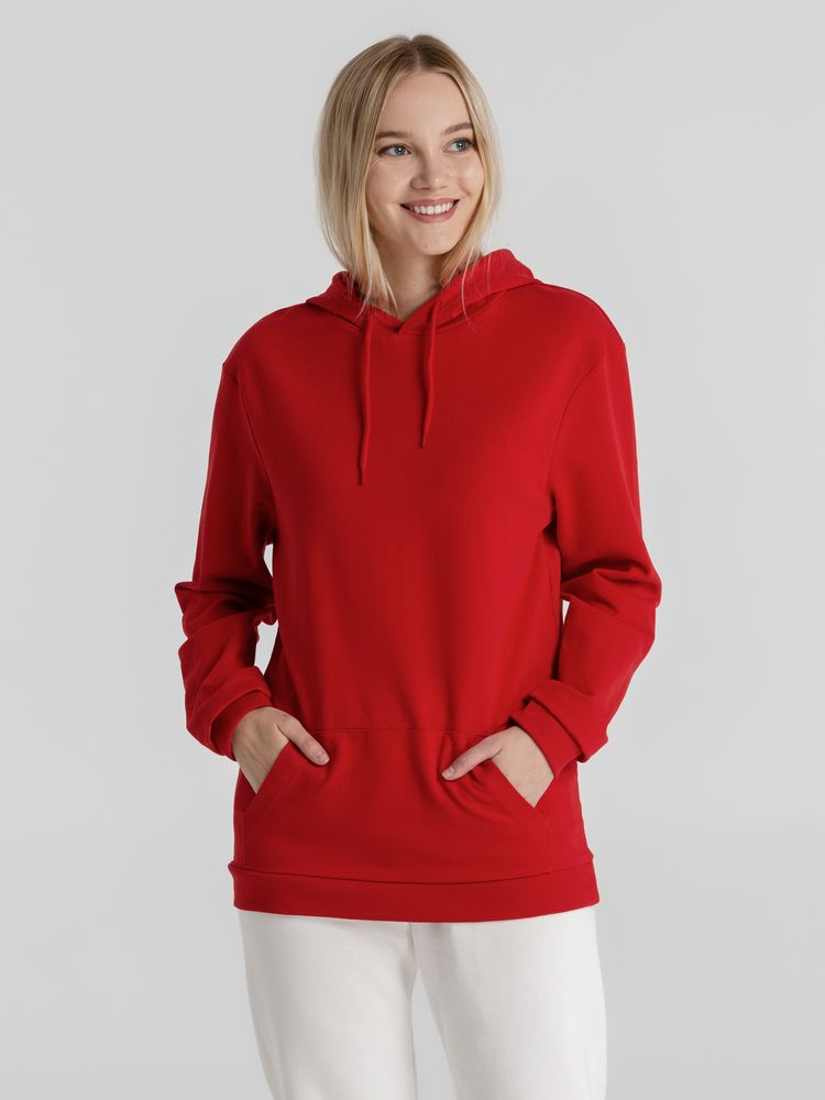 Толстовка с капюшоном унисекс Hoodie, красная Толстовка с капюшоном унисекс Hoodie, красная