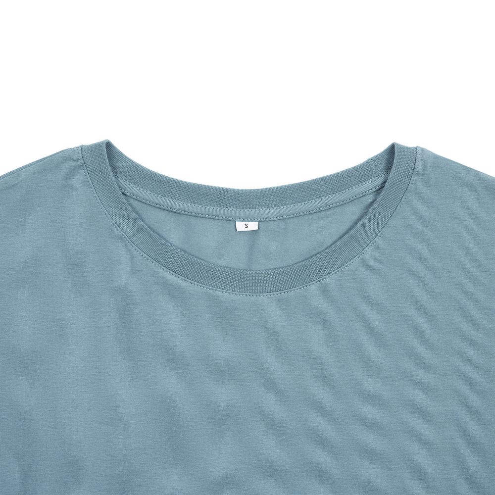 Футболка унисекс оверсайз Crosstown, серо-зеленая