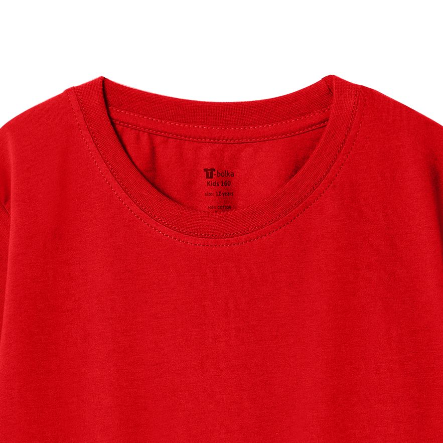 Футболка детская T-Bolka Kids, красная Футболка детская T-Bolka Kids, красная