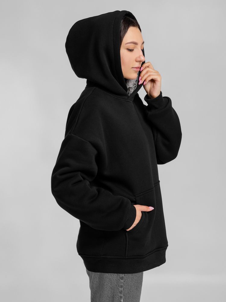 Худи Furry Oversize, черное Худи Furry Oversize, черное