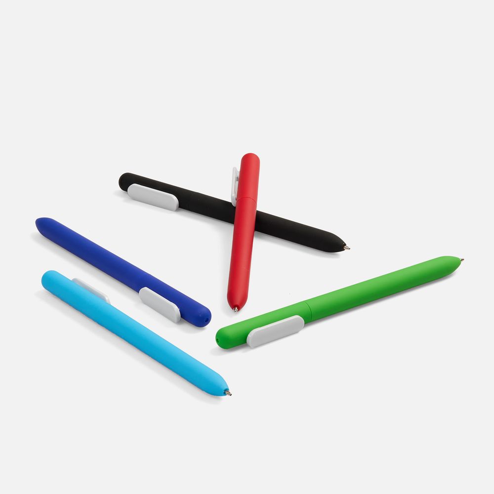 Ручка шариковая Swiper Soft Touch, синяя с белым