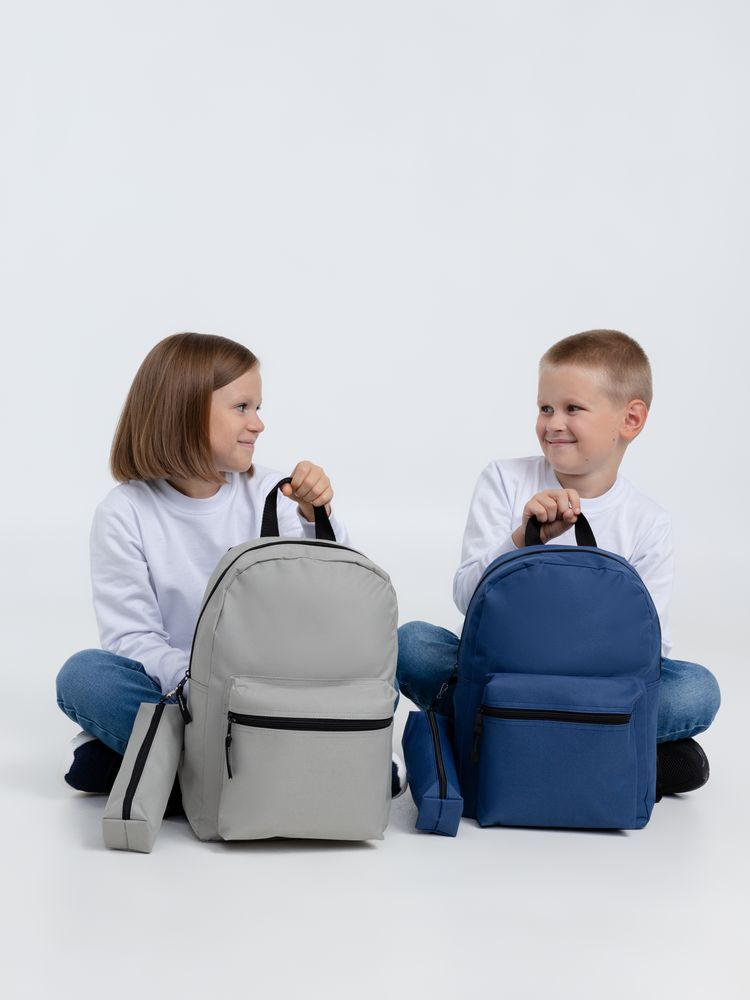 Детский рюкзак Base Kids с пеналом, темно-синий Детский рюкзак Base Kids с пеналом, темно-синий