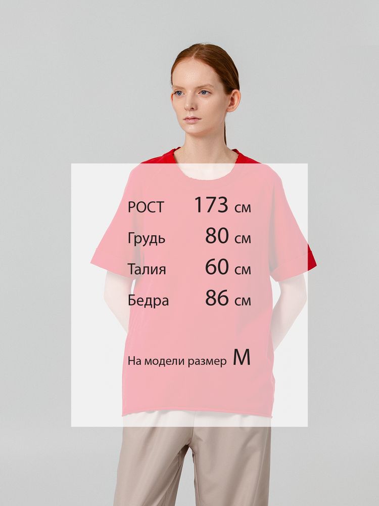 Футболка унисекс Vozduh 1.0, красная Футболка унисекс Vozduh 1.0, красная