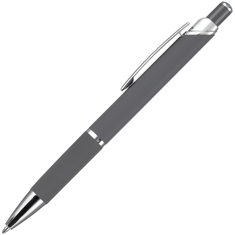 Ручка шариковая Chromos Soft Touch, серая Ручка шариковая Chromos Soft Touch, серая
