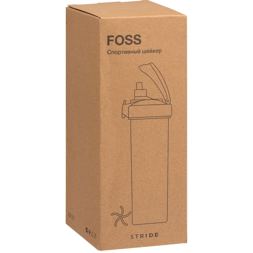 Спортивный шейкер Foss, черный Спортивный шейкер Foss, черный