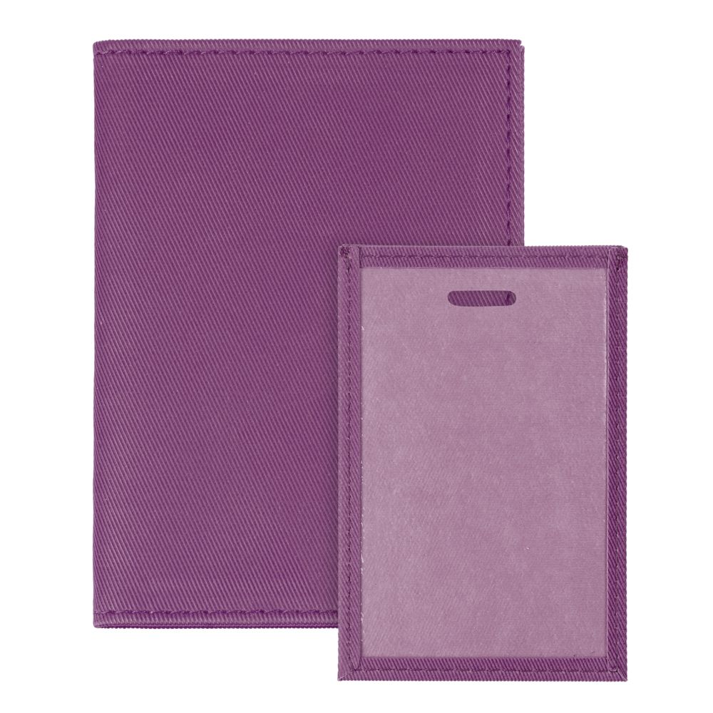 Обложка для автодокументов Twill, сиреневая Обложка для автодокументов Twill, сиреневая