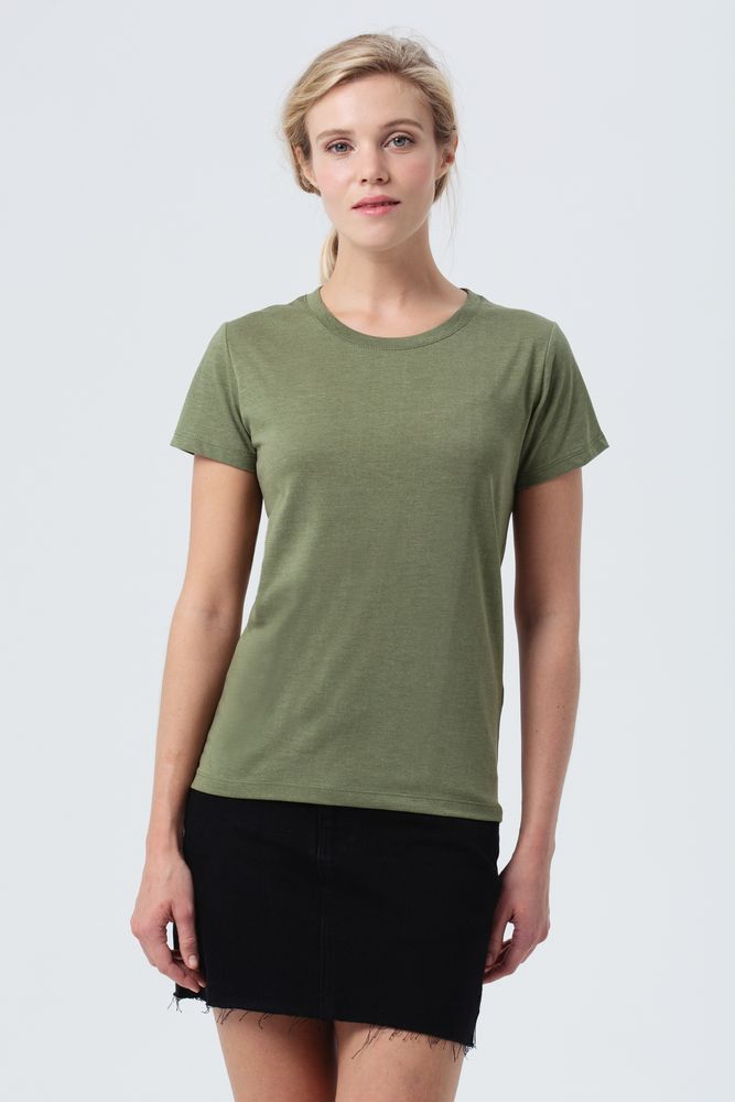 Футболка женская Regent Fit Women, меланж хаки Футболка женская Regent Fit Women, меланж хаки