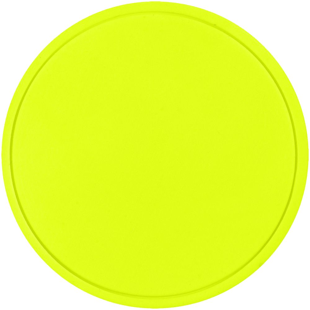 Лейбл из ПВХ Dzeta Round, L, желтый неон Лейбл из ПВХ Dzeta Round, L, желтый неон