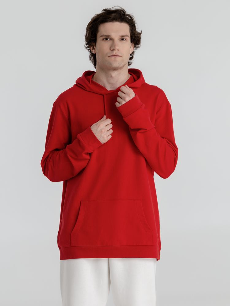 Толстовка с капюшоном унисекс Hoodie, красная Толстовка с капюшоном унисекс Hoodie, красная