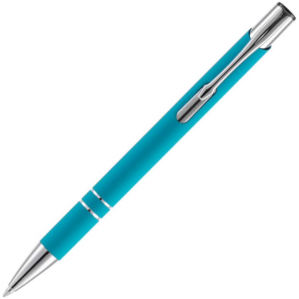 Ручка шариковая Keskus Soft Touch, бирюзовая Ручка шариковая Keskus Soft Touch, бирюзовая