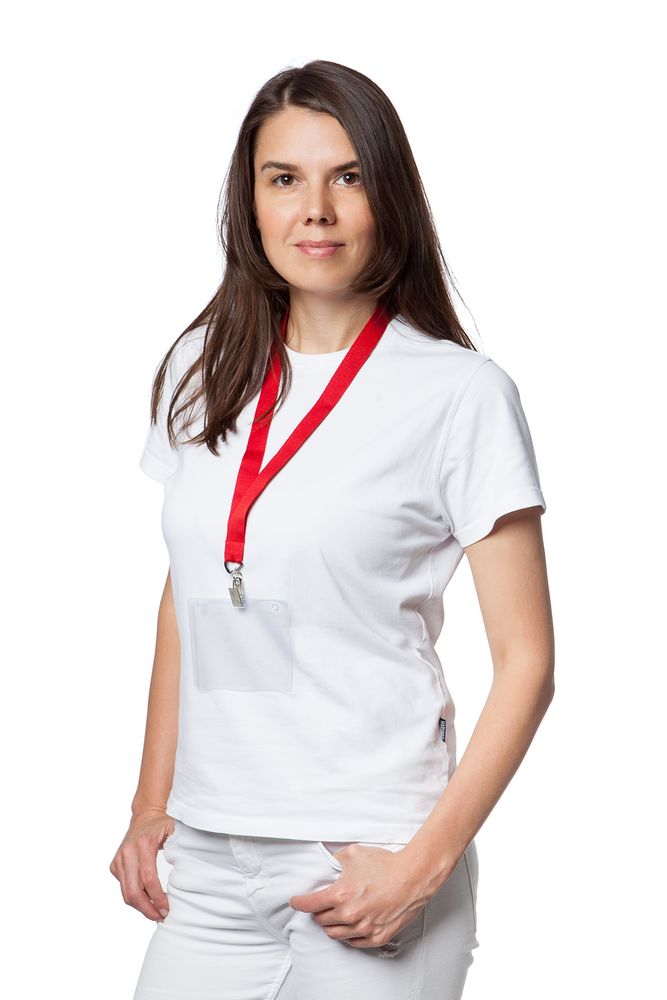 Лента для бейджа Neckband, красная Лента для бейджа Neckband, красная