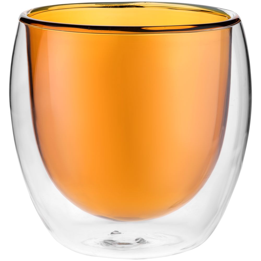 Стакан с двойными стенками Glass Bubble, желтый Стакан с двойными стенками Glass Bubble, желтый