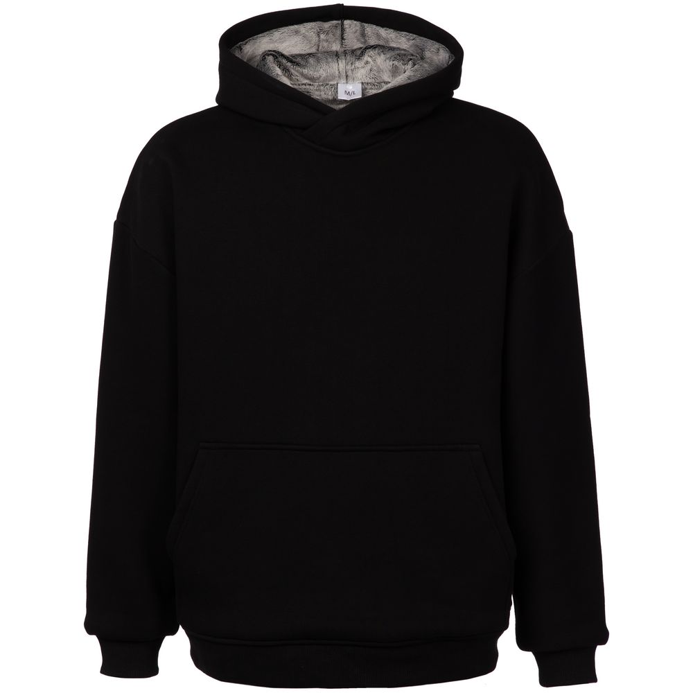 Худи Furry Oversize, черное Худи Furry Oversize, черное