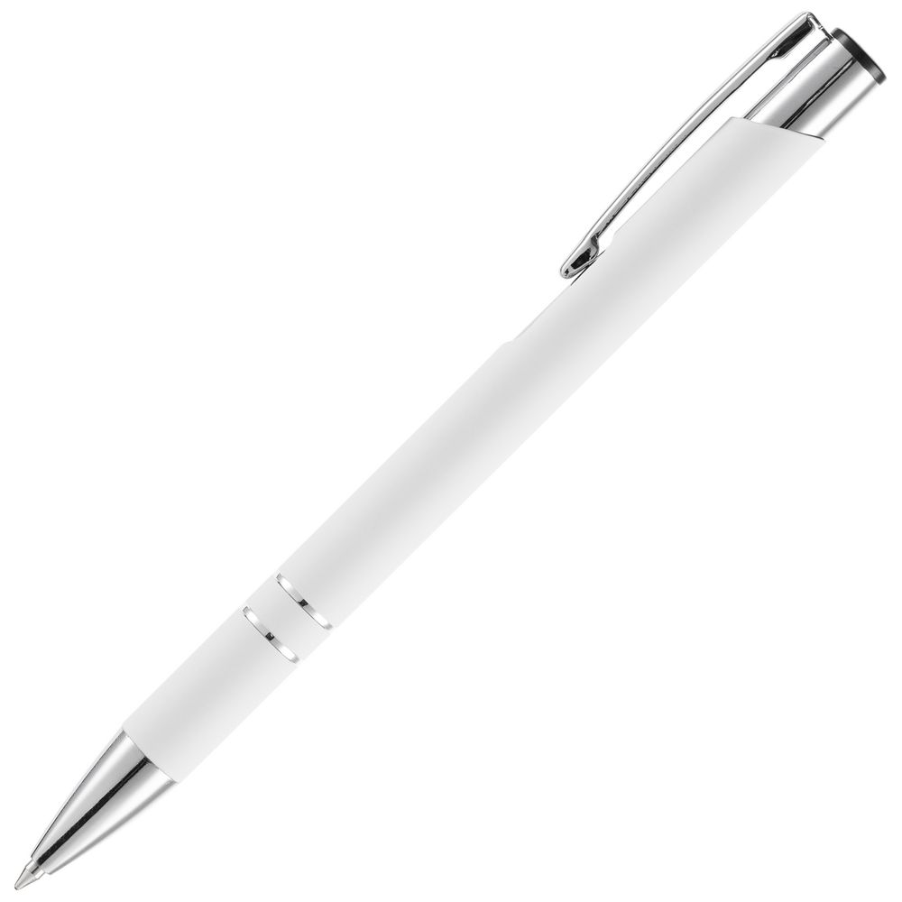 Ручка шариковая Keskus Soft Touch, белая Ручка шариковая Keskus Soft Touch, белая