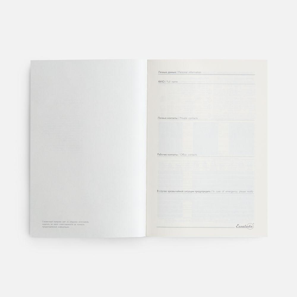 Ежедневник-органайзер Clean Slate, недатированный, красный