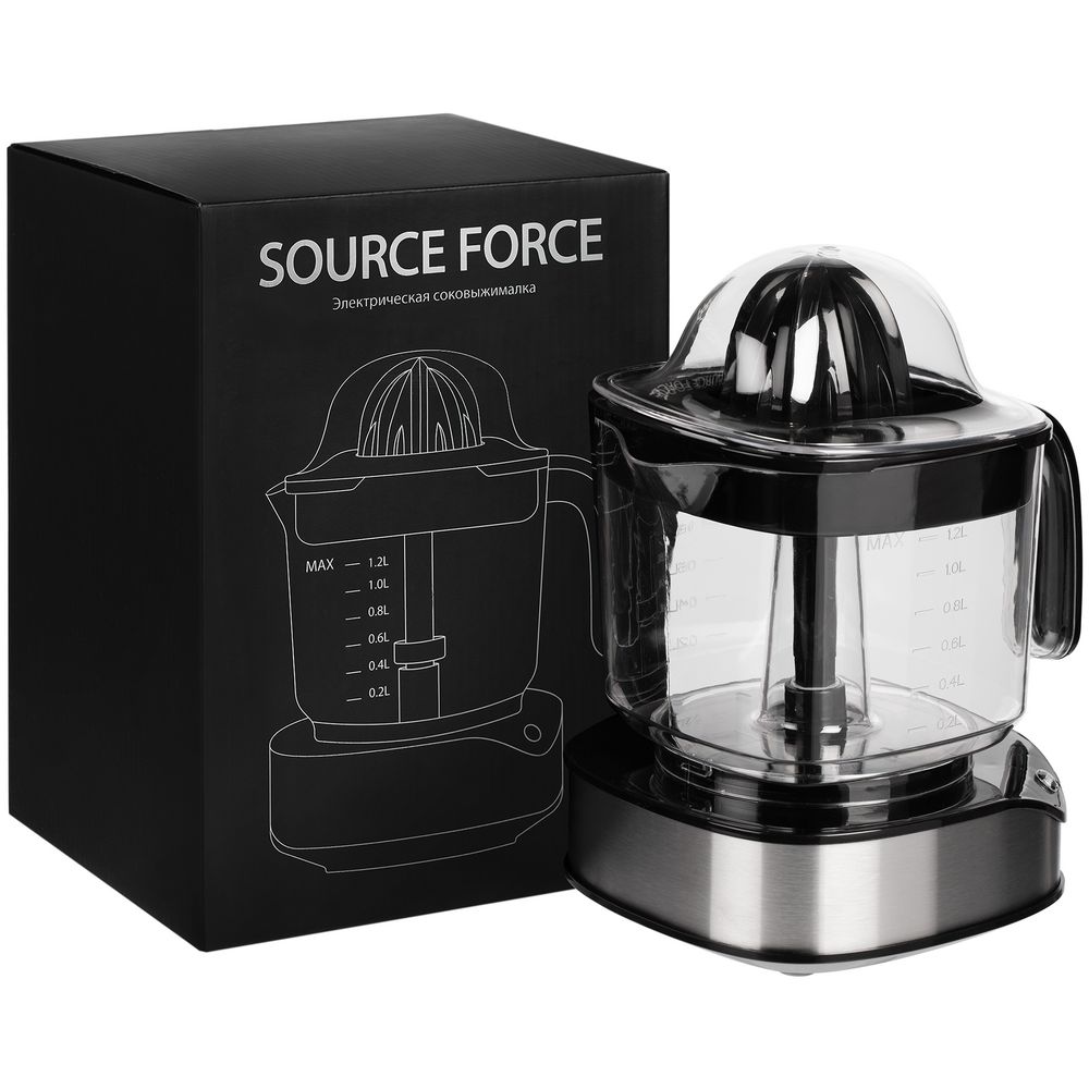 Электрическая соковыжималка для цитрусовых Source Force, серебристо-черная Электрическая соковыжималка для цитрусовых Source Force, серебристо-черная