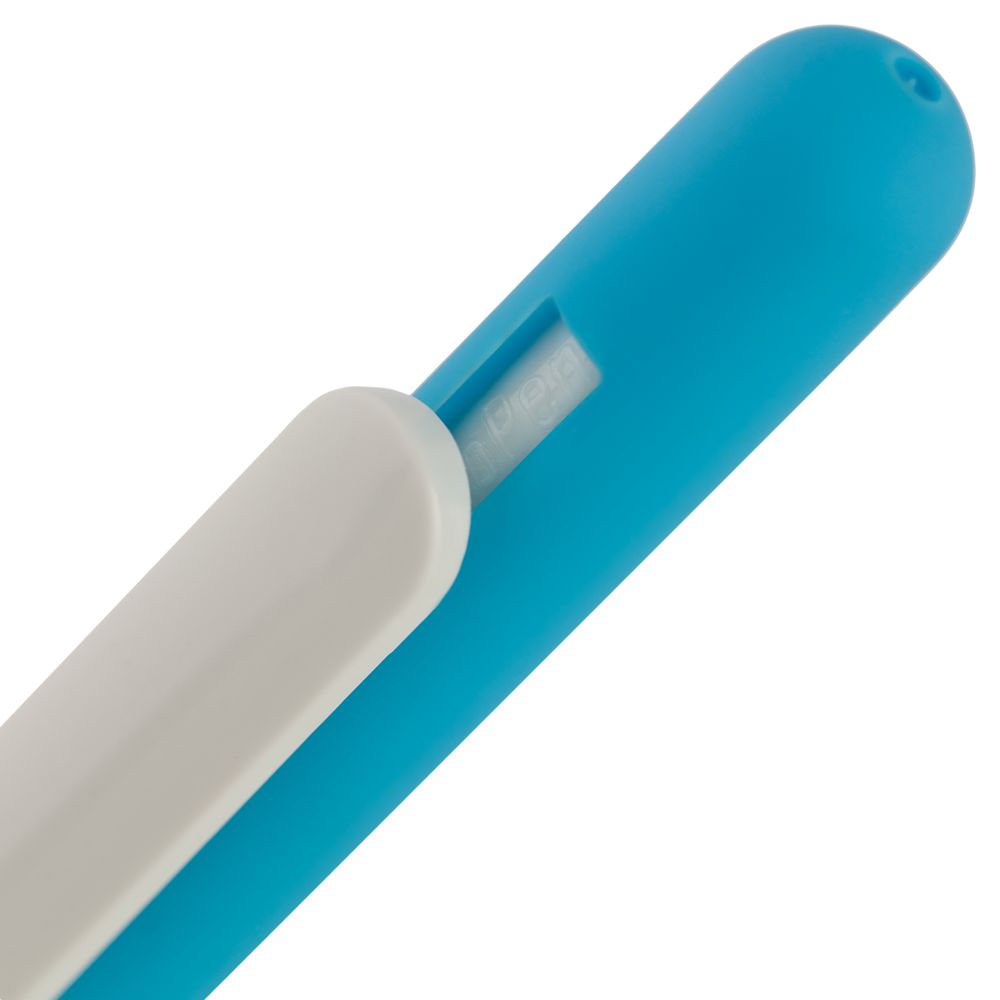 Ручка шариковая Swiper Soft Touch, голубая с белым Ручка шариковая Swiper Soft Touch, голубая с белым