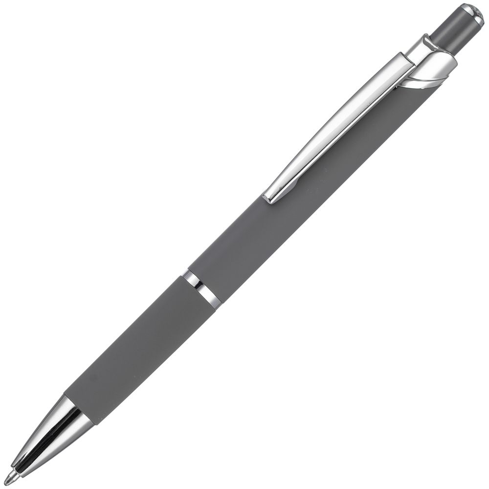 Ручка шариковая Chromos Soft Touch, серая Ручка шариковая Chromos Soft Touch, серая