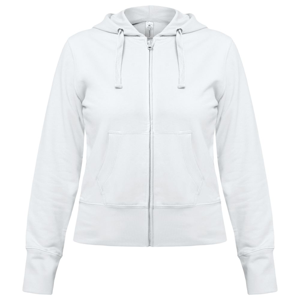 Толстовка женская Hooded Full Zip белая Толстовка женская Hooded Full Zip белая