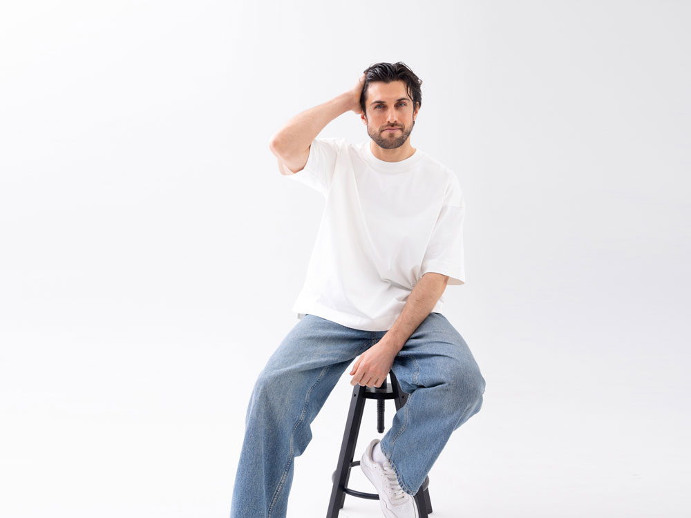 Футболка оверсайз Beta.01 унисекс, молочный