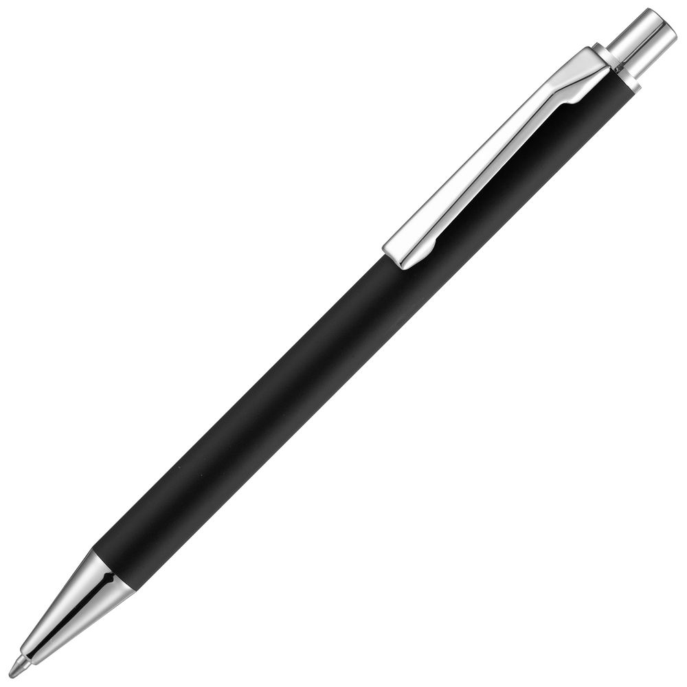 Ручка шариковая Lobby Soft Touch Chrome, черная Ручка шариковая Lobby Soft Touch Chrome, черная