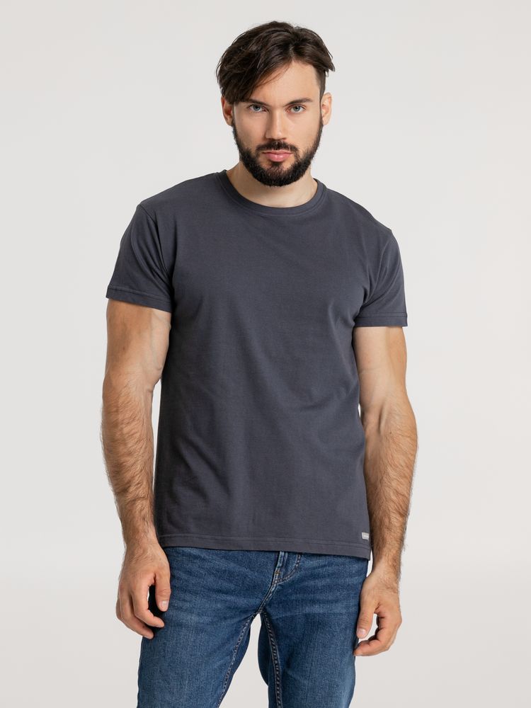 Футболка унисекс Firm Wear, темно-серая Футболка унисекс Firm Wear, темно-серая