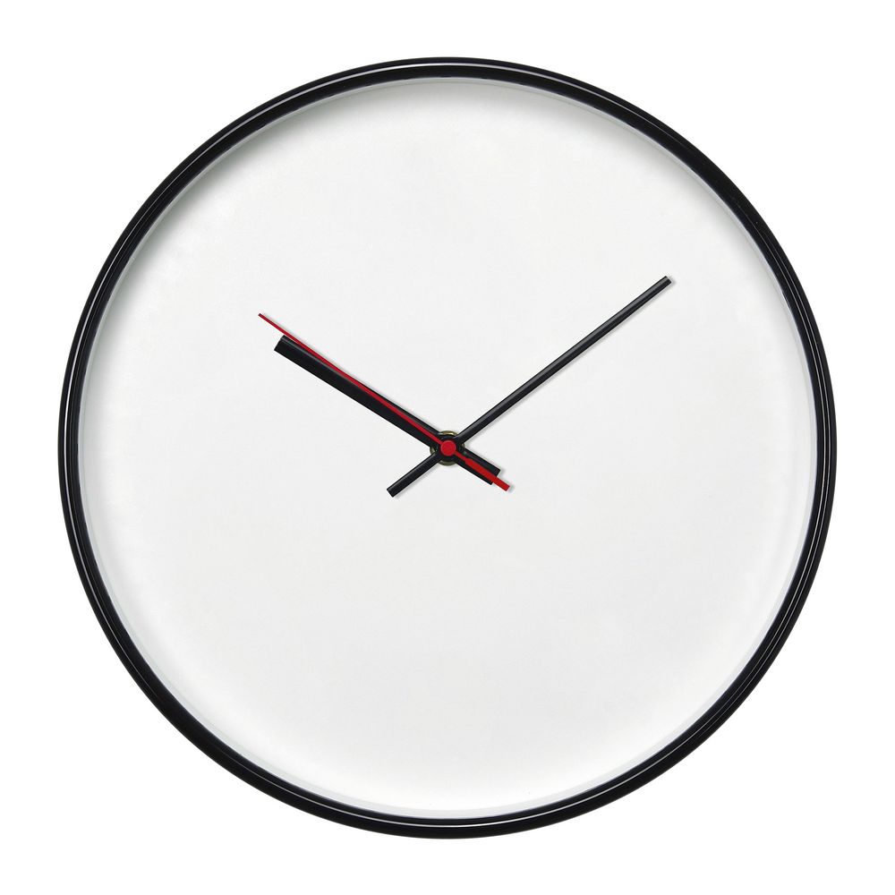 Часы настенные ChronoTop, черные Часы настенные ChronoTop, черные