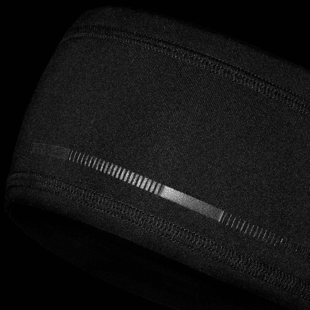 Спортивная повязка утепленная Jogge, черная Спортивная повязка утепленная Jogge, черная