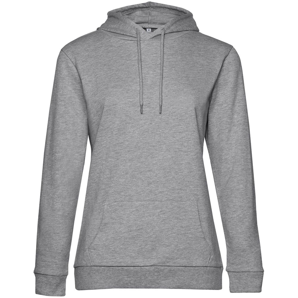 Толстовка с капюшоном женская Hoodie, серый меланж Толстовка с капюшоном женская Hoodie, серый меланж