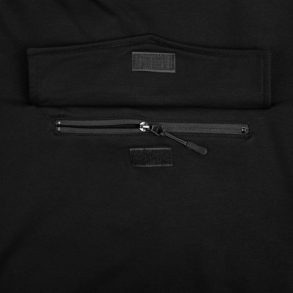 Худи унисекс с карманом на груди Chest Pocket, черное Худи унисекс с карманом на груди Chest Pocket, черное