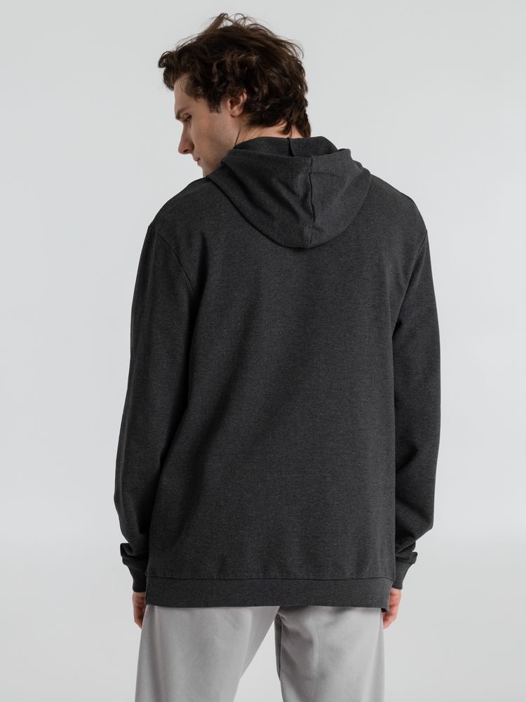 Толстовка с капюшоном унисекс Hoodie, серый меланж (антрацит) Толстовка с капюшоном унисекс Hoodie, серый меланж (антрацит)