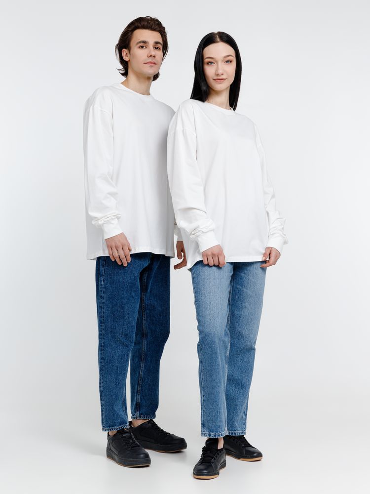 Футболка оверсайз унисекс City Sapiens, молочно-белая