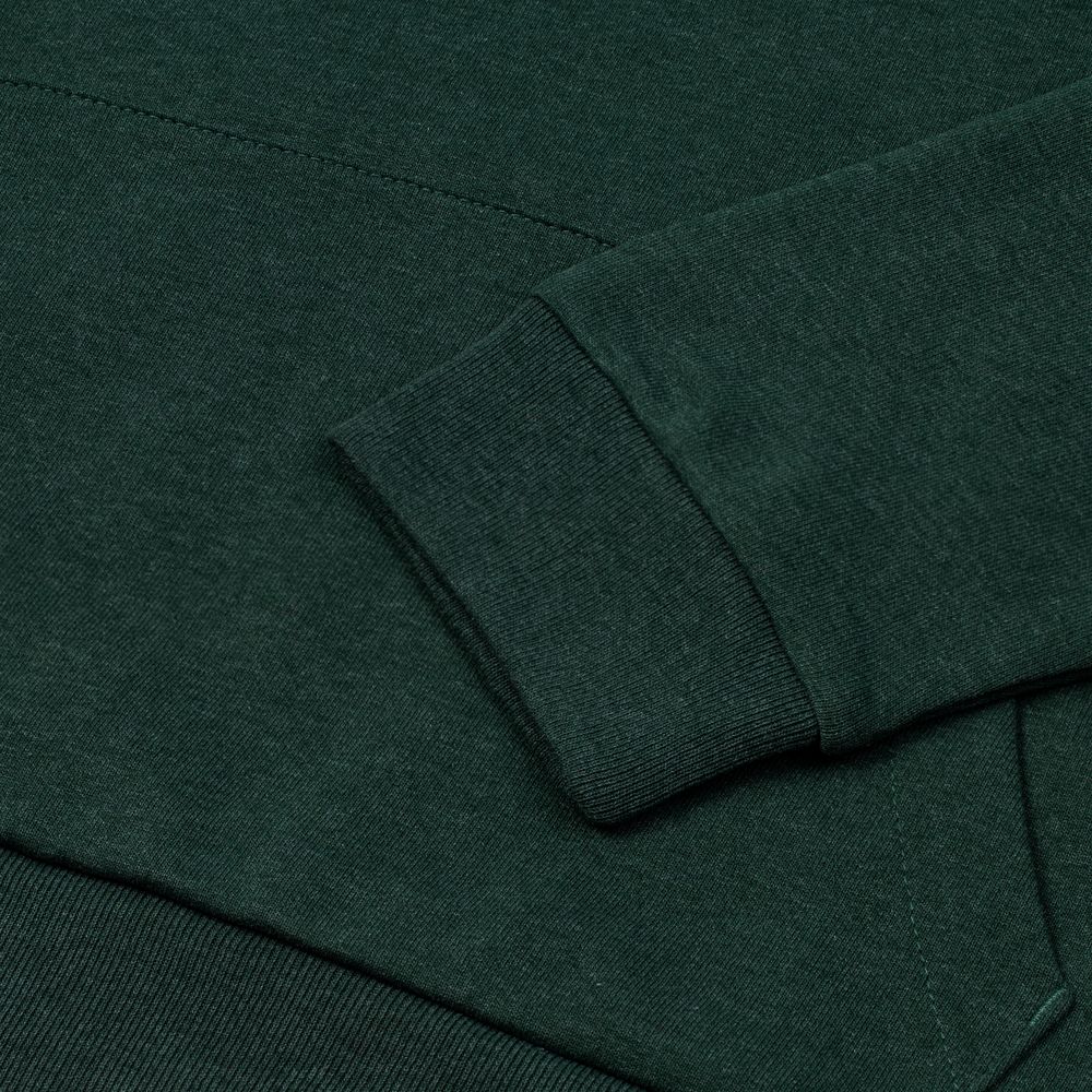 Толстовка с капюшоном унисекс Hoodie, темно-зеленый меланж Толстовка с капюшоном унисекс Hoodie, темно-зеленый меланж