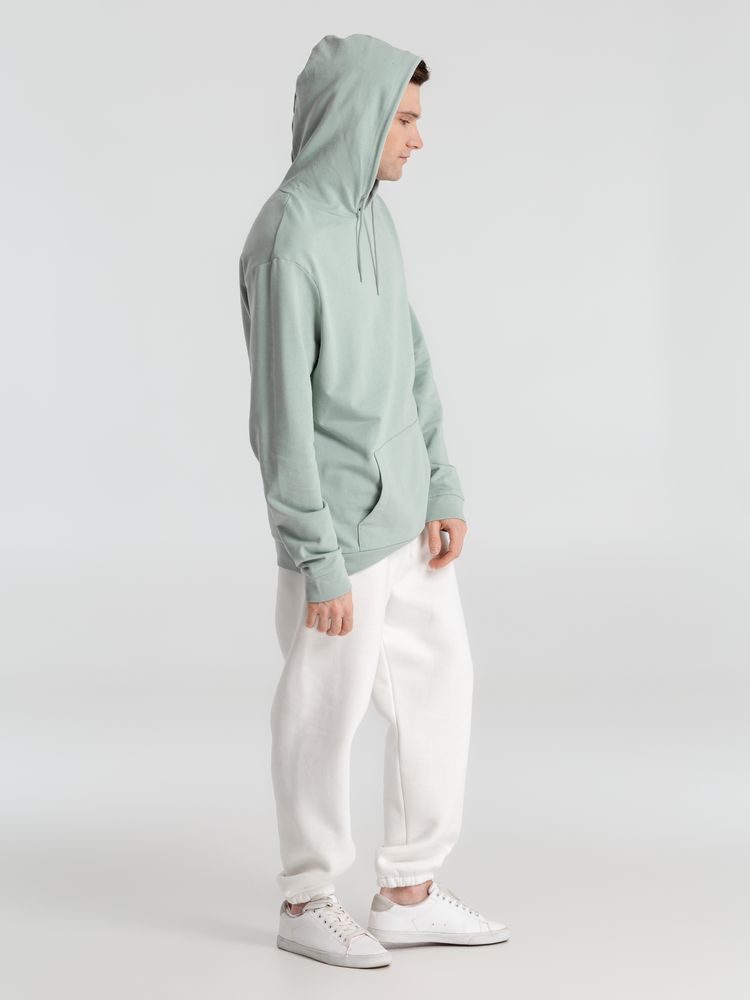 Толстовка с капюшоном унисекс Hoodie, серо-зеленая Толстовка с капюшоном унисекс Hoodie, серо-зеленая