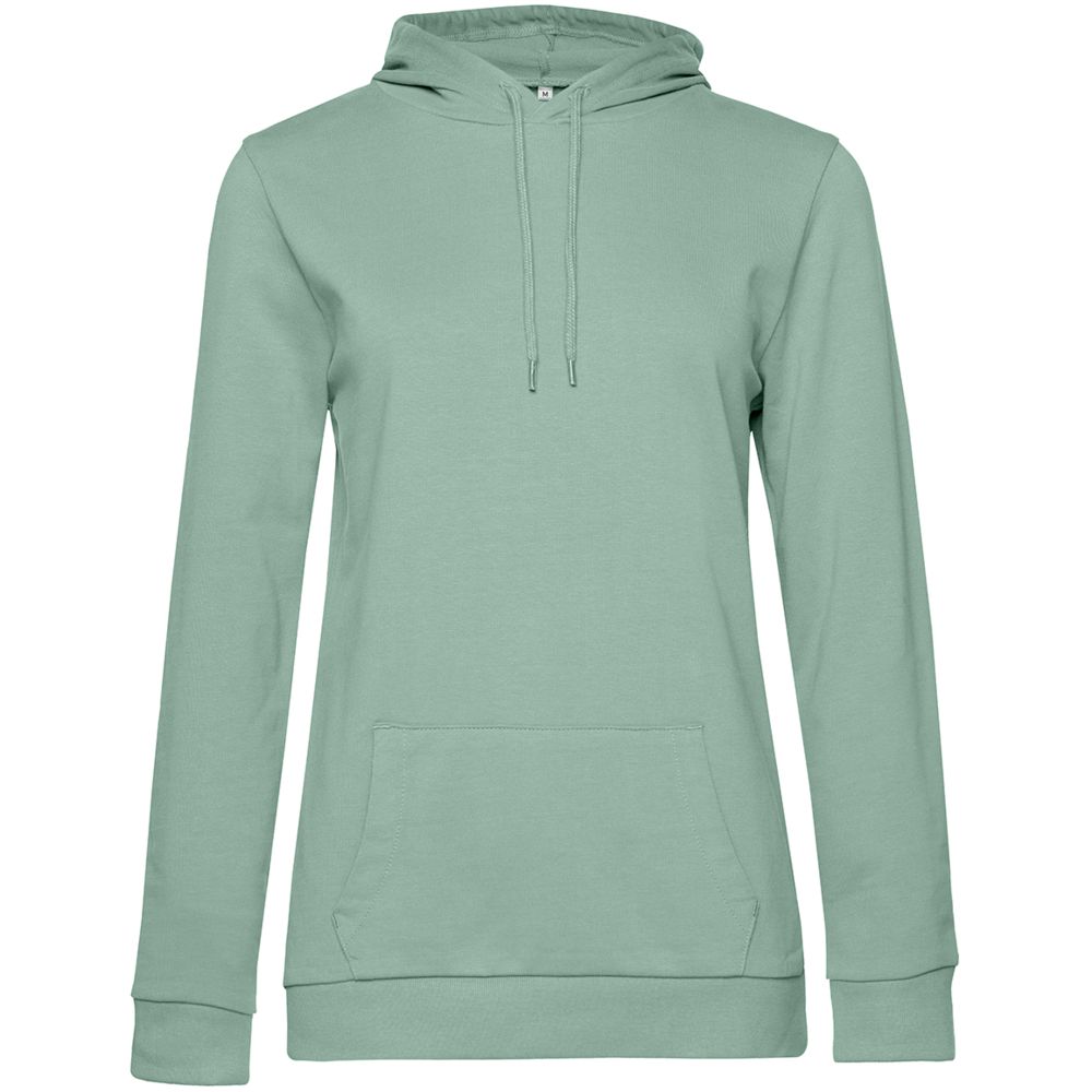 Толстовка с капюшоном женская Hoodie, серо-зеленая Толстовка с капюшоном женская Hoodie, серо-зеленая