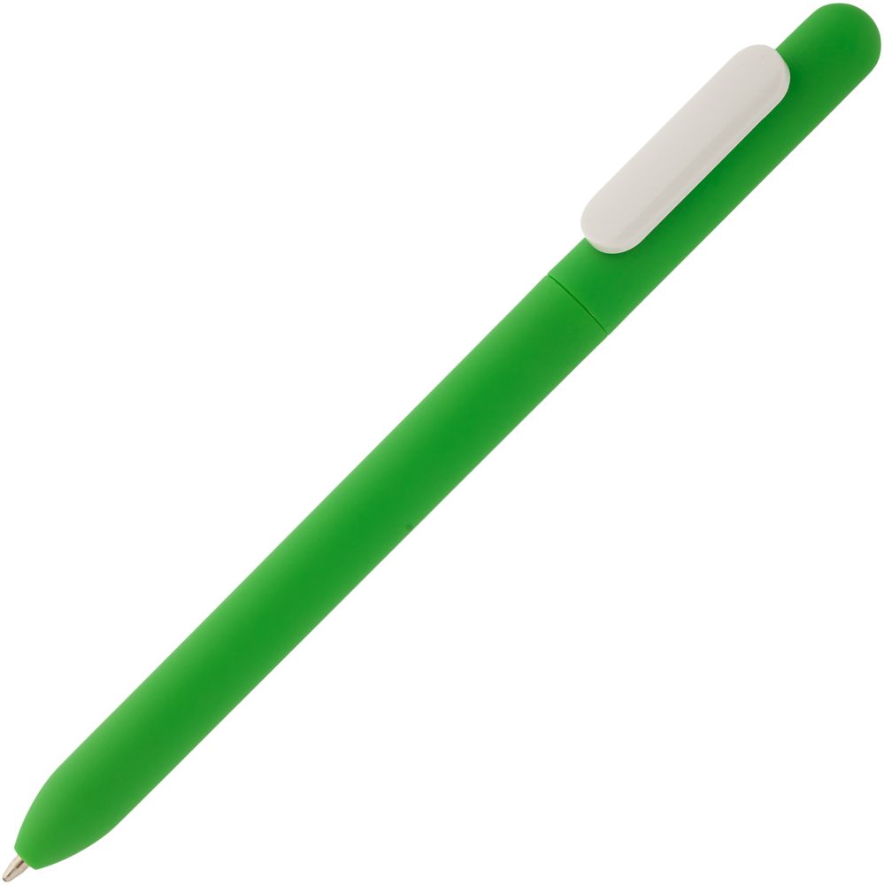 Ручка шариковая Swiper Soft Touch, зеленая с белым Ручка шариковая Swiper Soft Touch, зеленая с белым