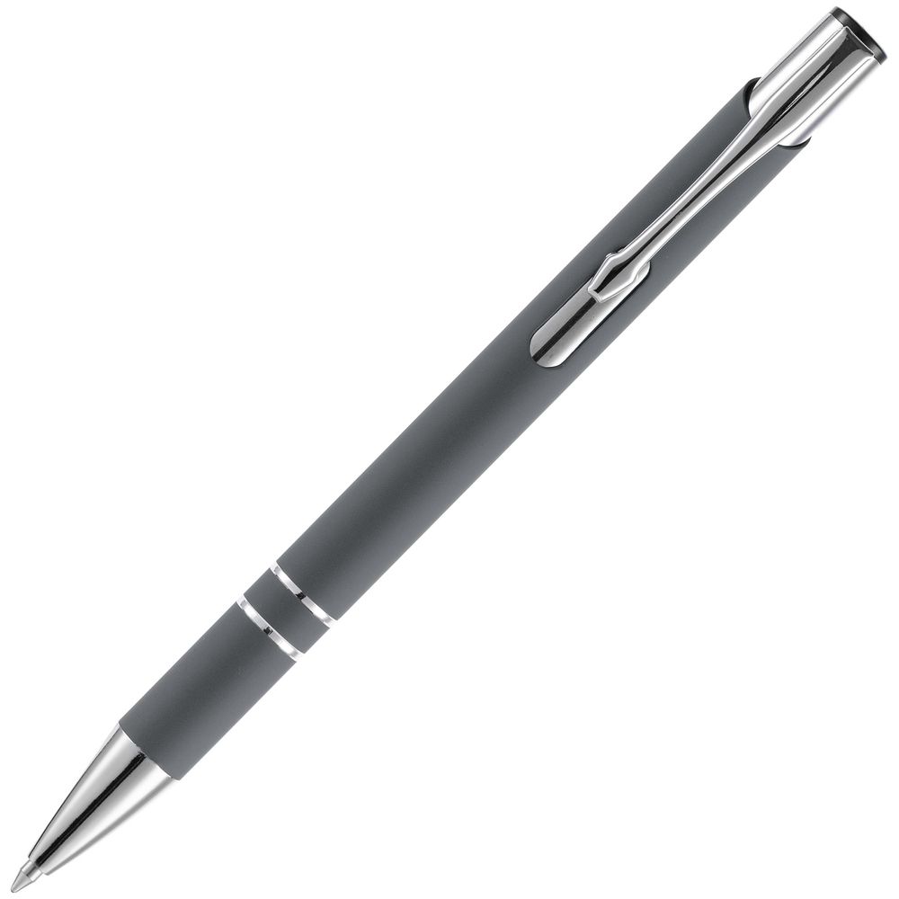 Ручка шариковая Keskus Soft Touch, серая Ручка шариковая Keskus Soft Touch, серая