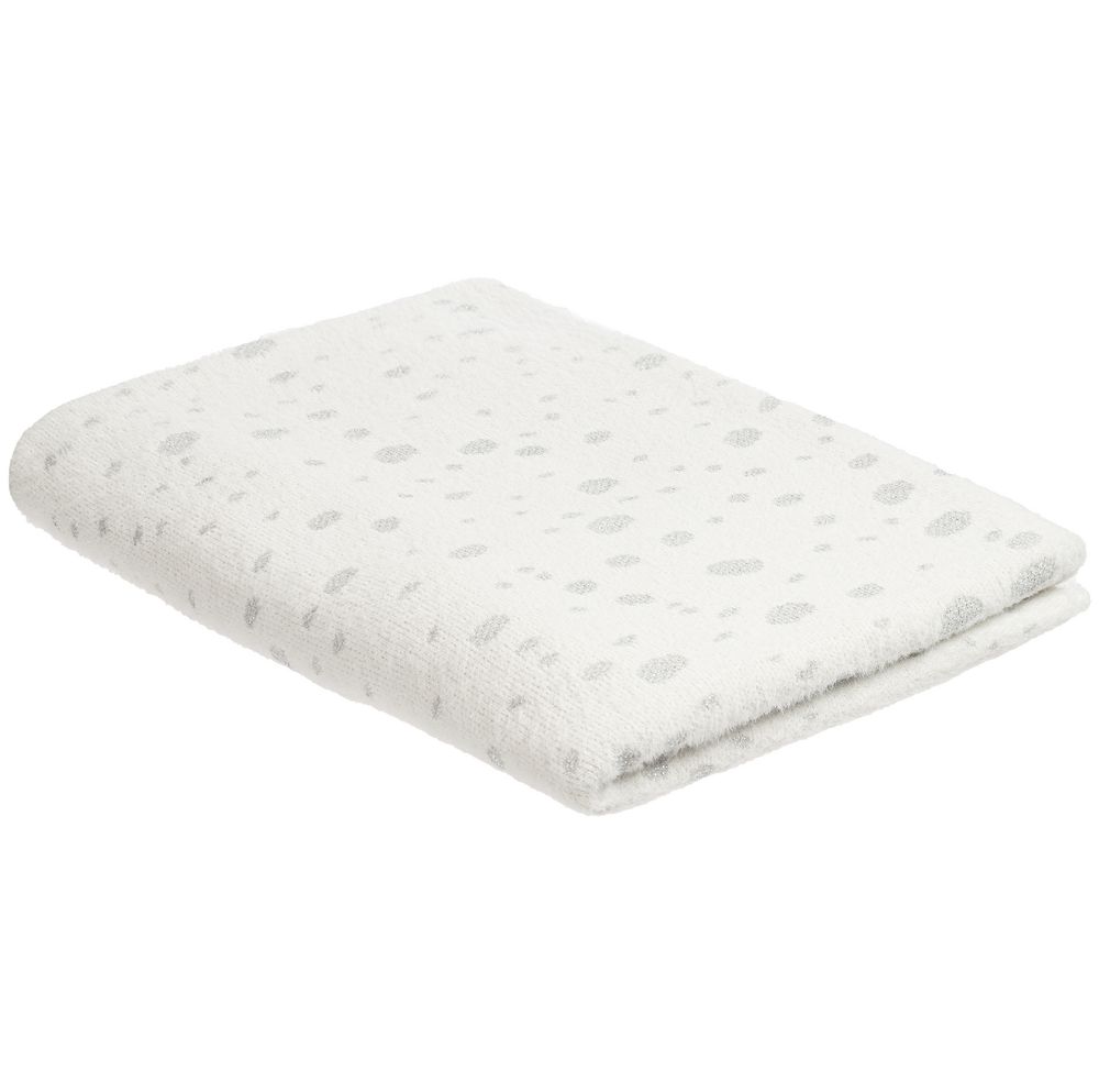 Плед Snowspot Fluffy, белый с люрексом Плед Snowspot Fluffy, белый с люрексом