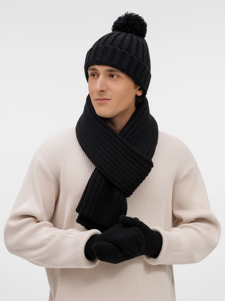 Шарф HappyGo, черный