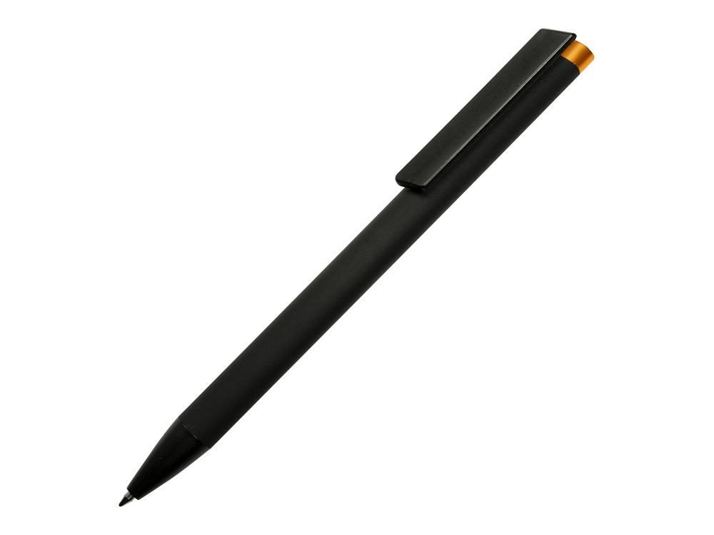 Ручка металлическая шариковая Taper Metal софт-тач с цветным зеркальным слоем, черный с оранжевым Ручка металлическая шариковая Taper Metal софт-тач с цветным зеркальным слоем, черный с оранжевым