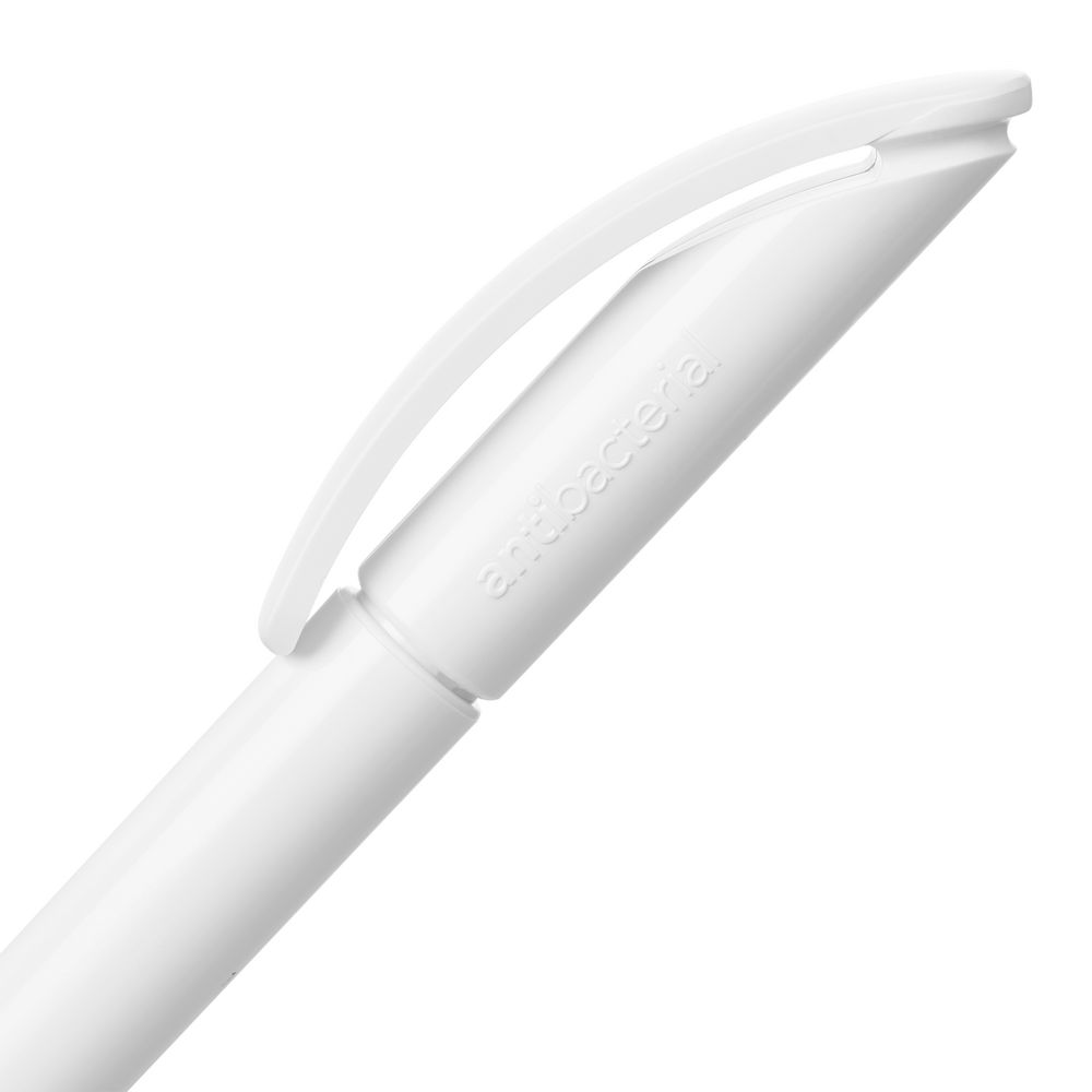 Ручка шариковая Prodir DS3 TPP Antibacterial, белая Ручка шариковая Prodir DS3 TPP Antibacterial, белая