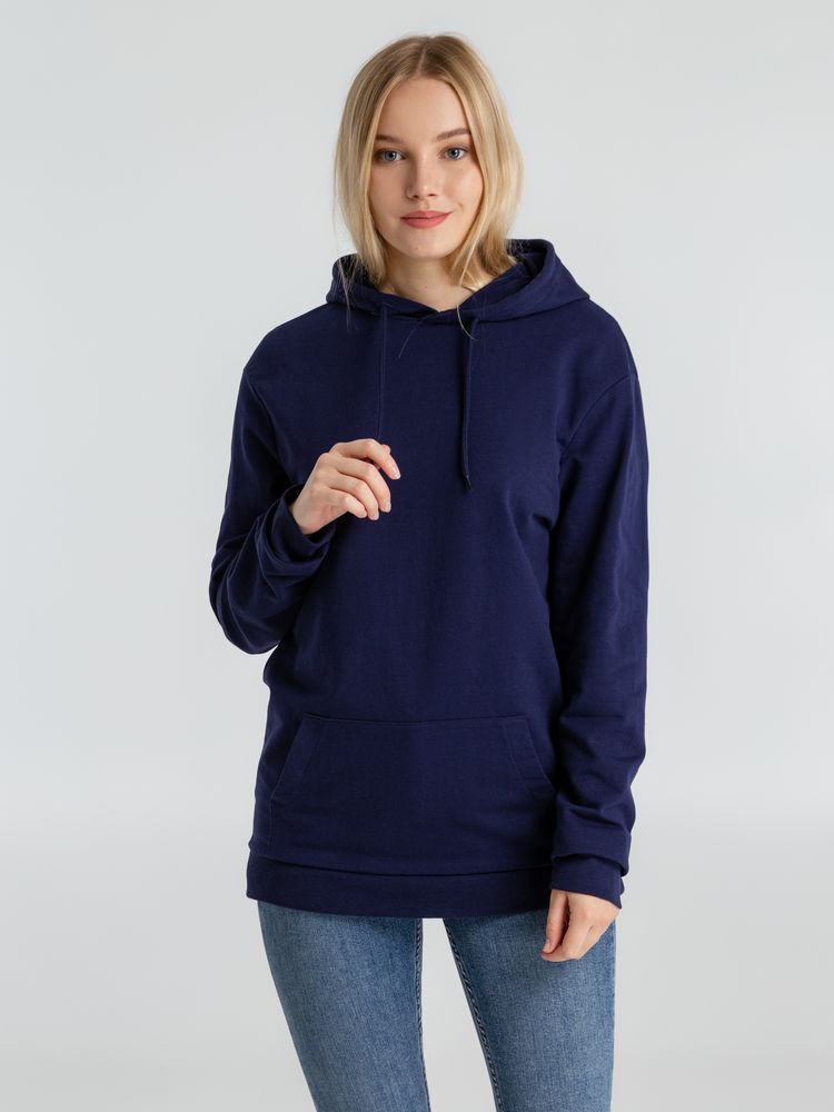 Толстовка с капюшоном унисекс Hoodie, темно-синяя Толстовка с капюшоном унисекс Hoodie, темно-синяя
