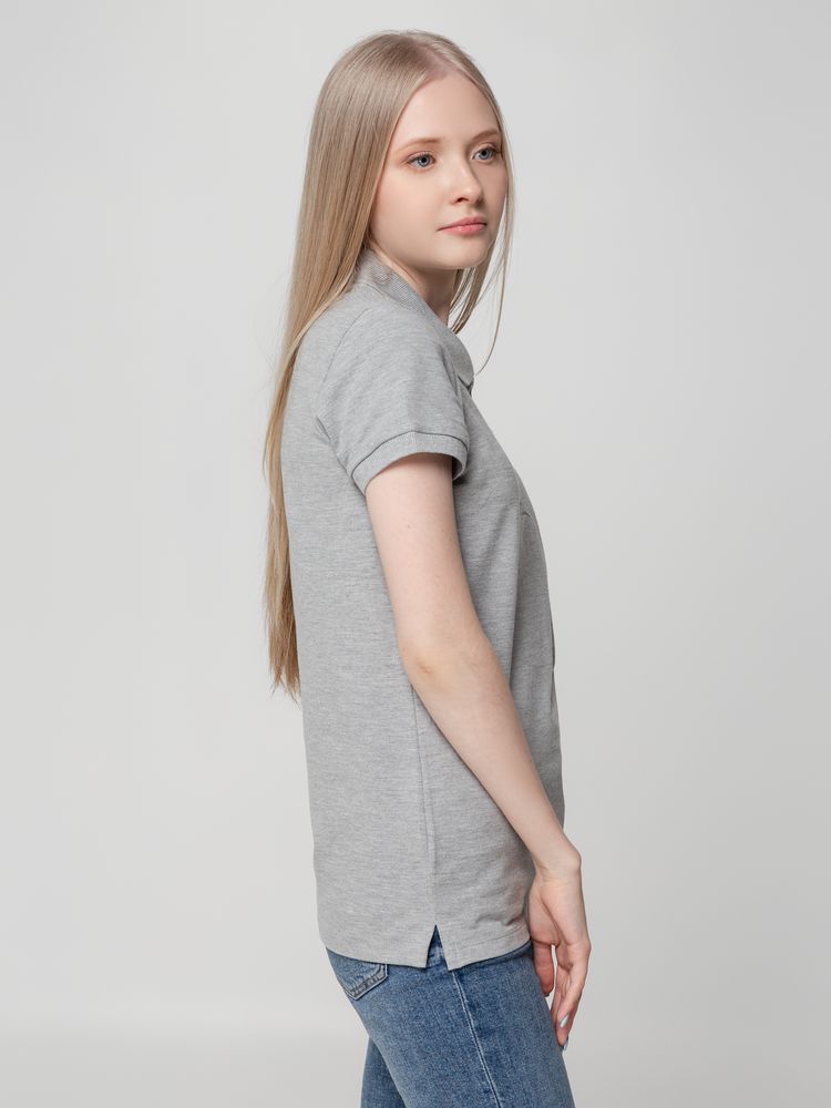 Рубашка поло женская Virma Lady, серый меланж Рубашка поло женская Virma Lady, серый меланж