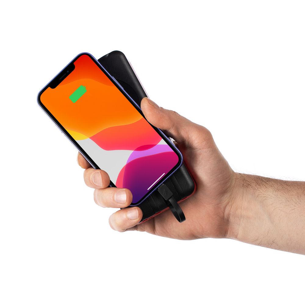 Аккумулятор с беспроводной зарядкой Holiday Maker Wireless, 10000 мАч, красный Аккумулятор с беспроводной зарядкой Holiday Maker Wireless, 10000 мАч, красный