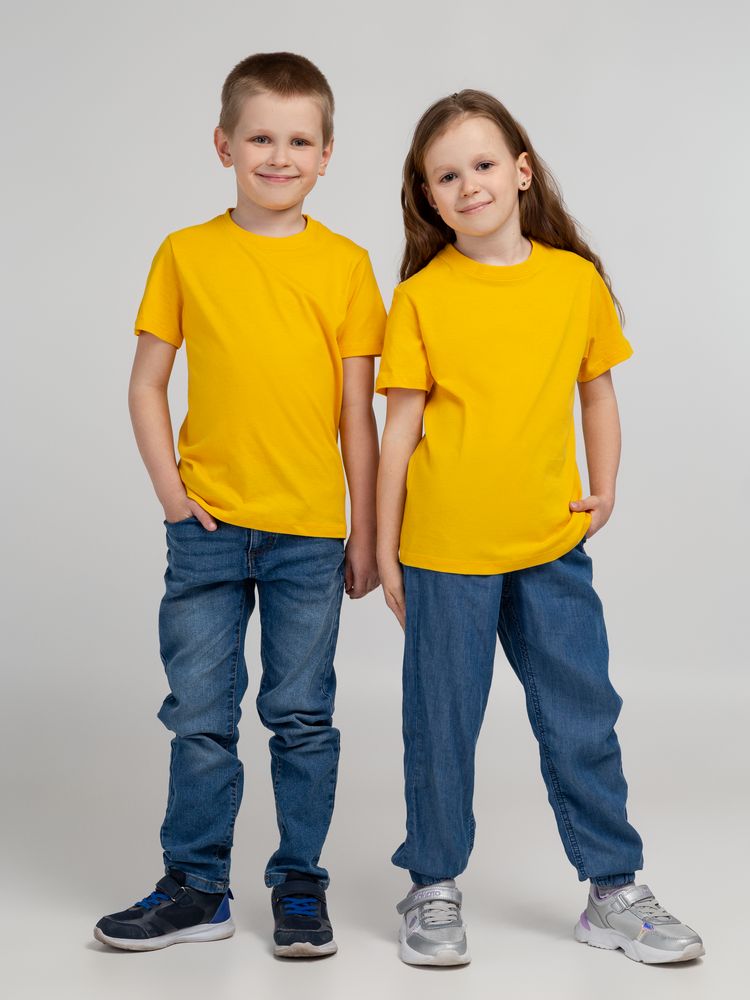 Футболка детская Regent Kids 150, желтая Футболка детская Regent Kids 150, желтая